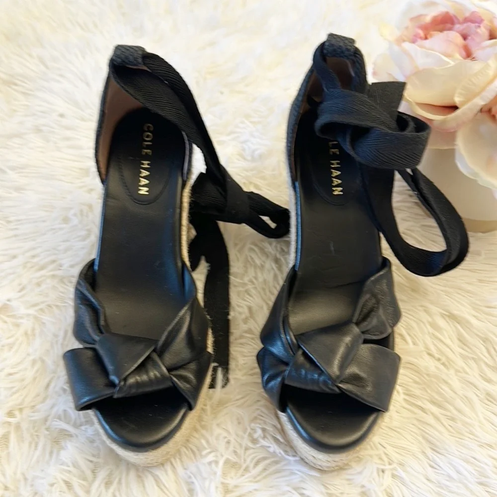 NEW $170 Cole Haan x Anthropologie Hampton Platform wedge sandals women size 6.5